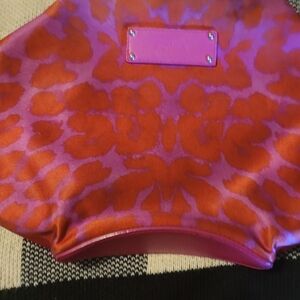 Pink and Orange Patterned Clutch